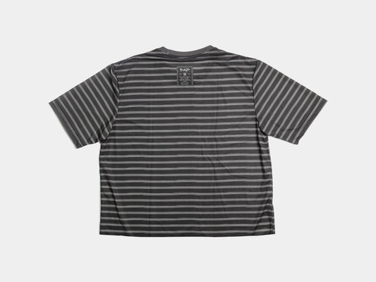 Stripes Active Tee Cropped - Dark