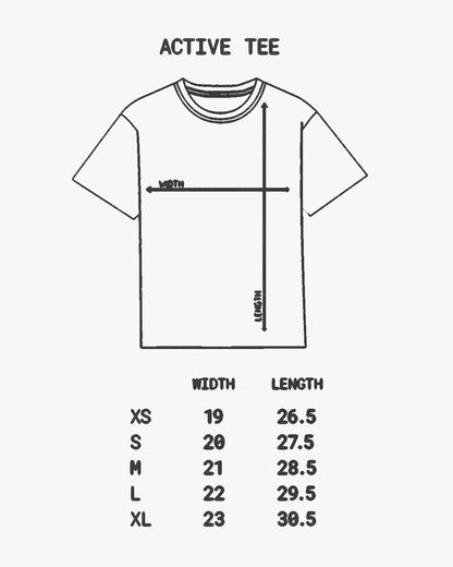 Stripes Active Tee - Light