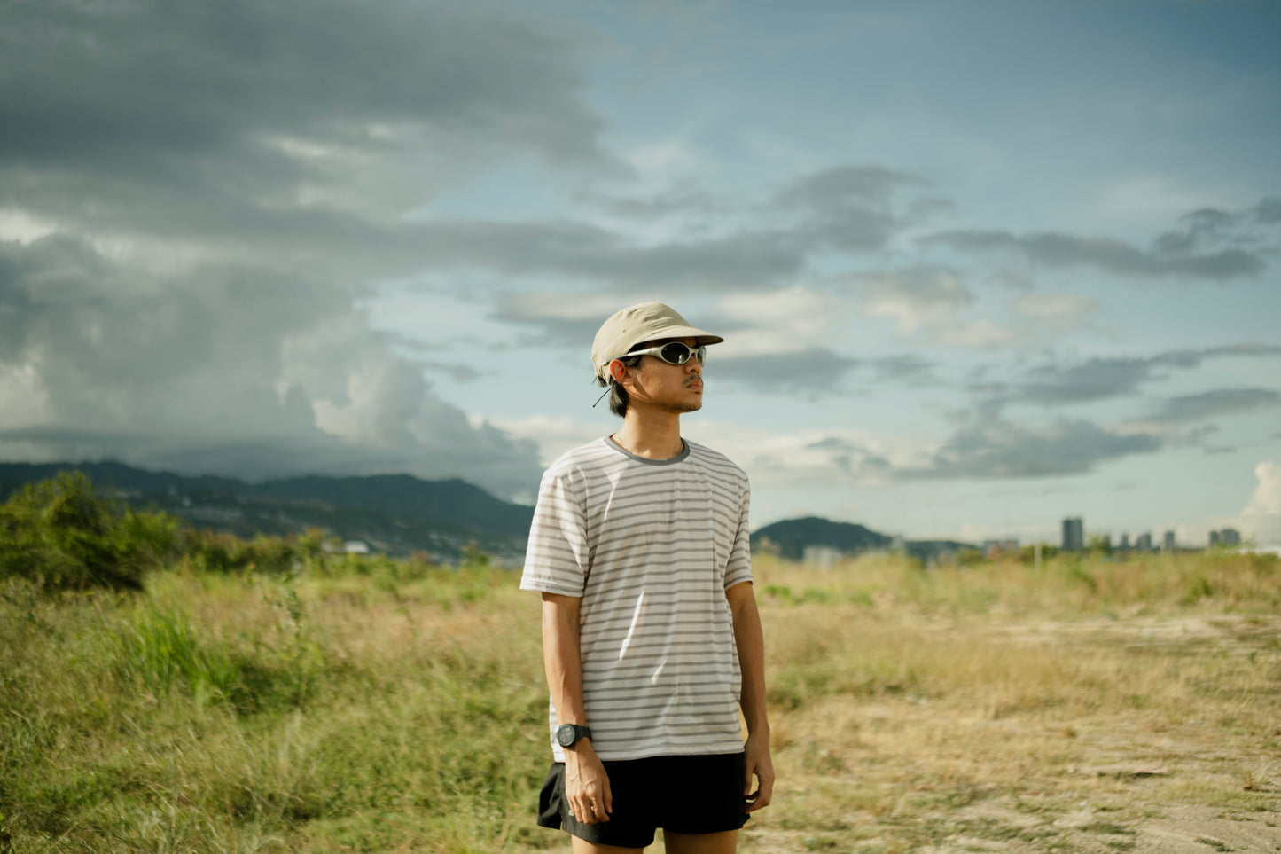 Stripes Active Tee - Light