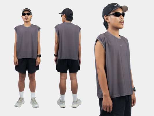 Muscle Active Tee - Stone