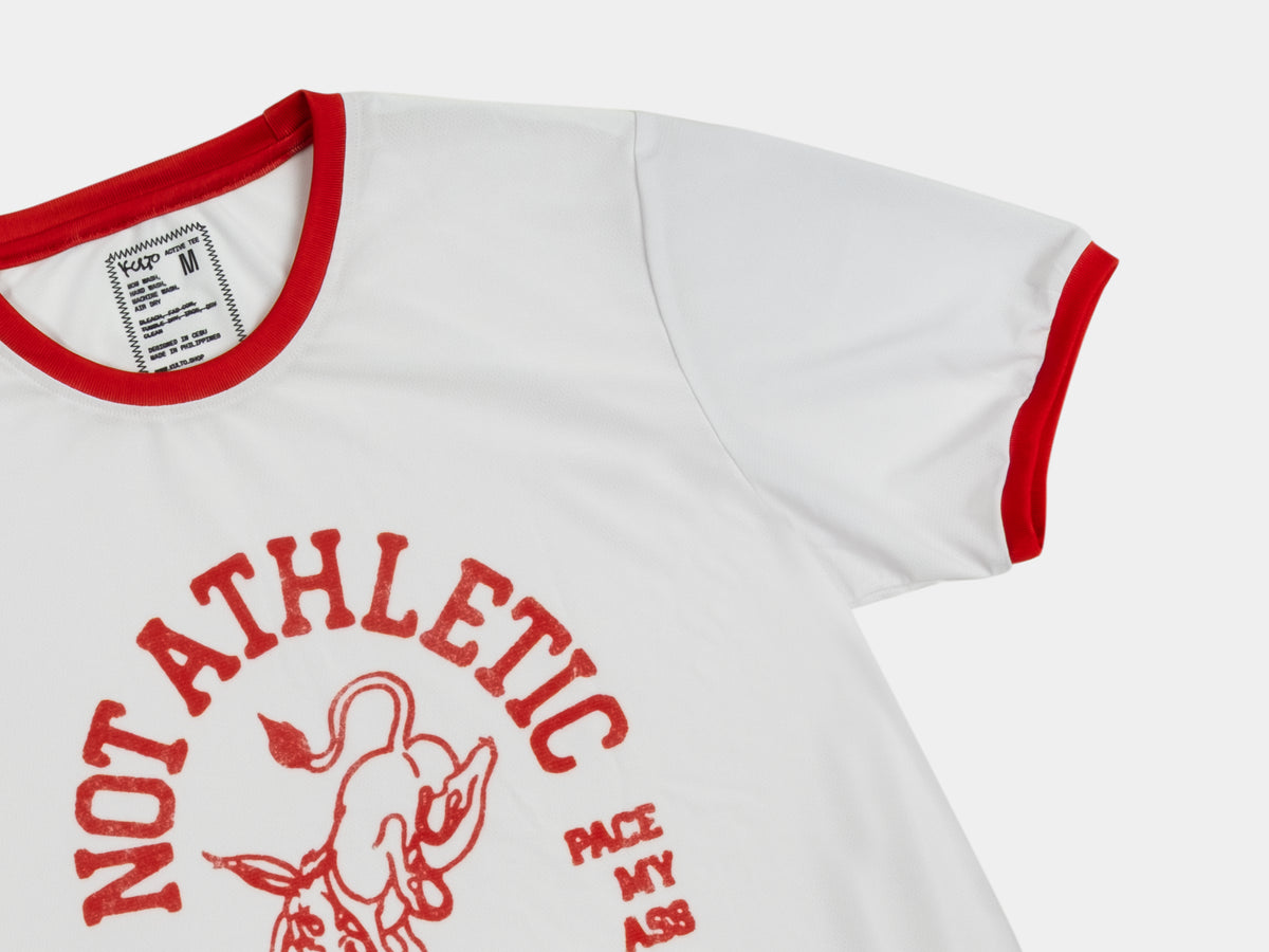 Not Athletic Active Tee - Red Ringer