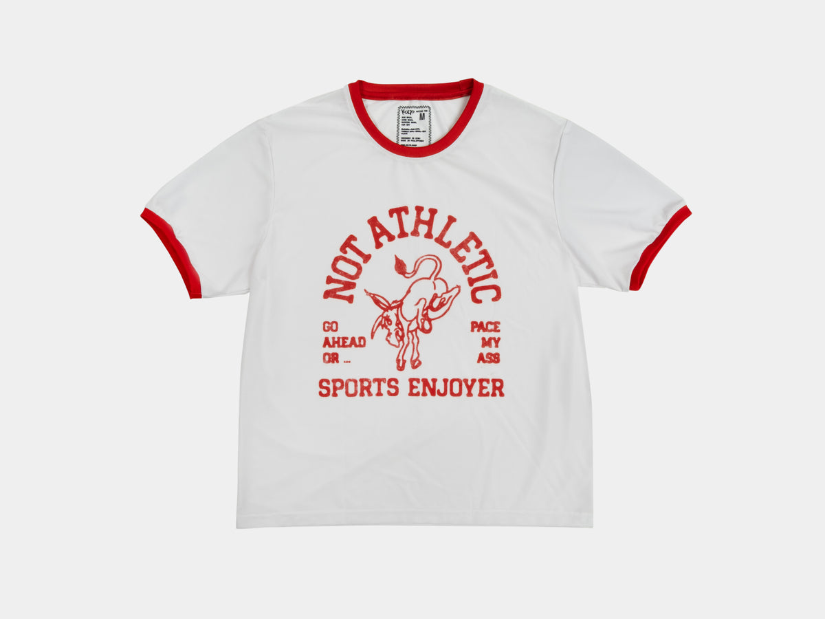 Not Athletic Active Tee - Red Ringer