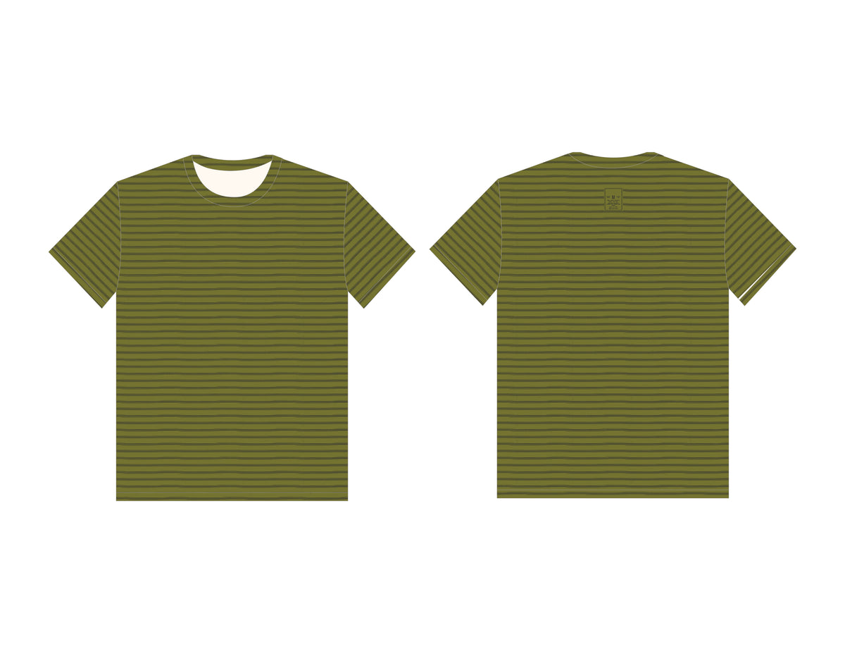 Stripes Active Tee - Cardamom