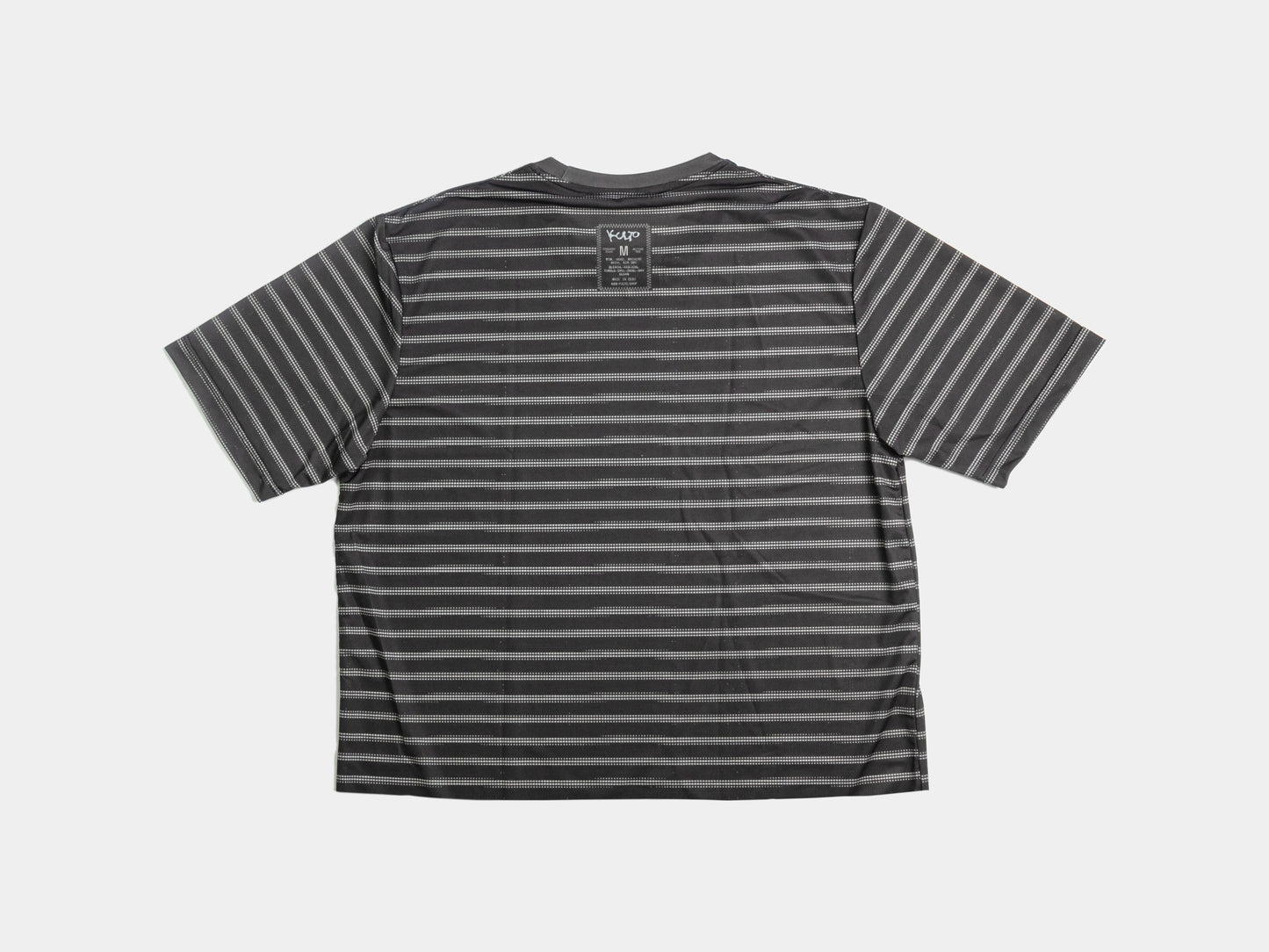 Stripes Active Tee Cropped - Dark