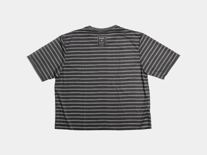 Stripes Active Tee Cropped - Dark