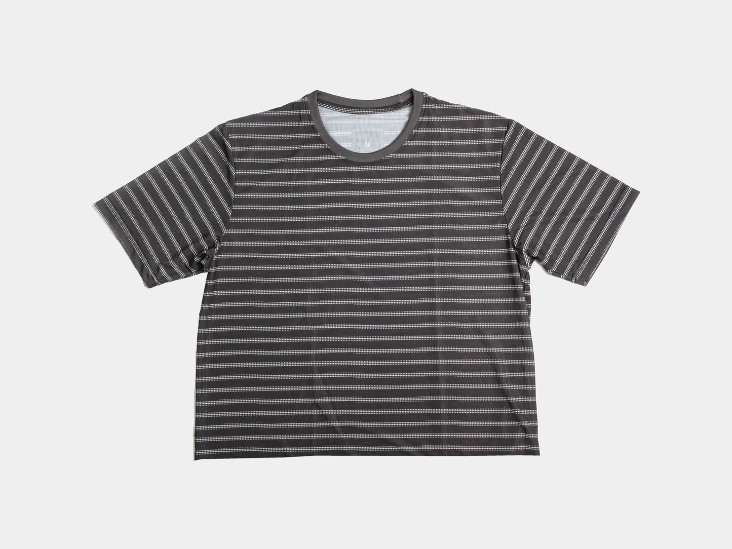 Stripes Active Tee Cropped - Dark