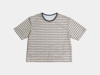 Stripes Active Tee Cropped - Light