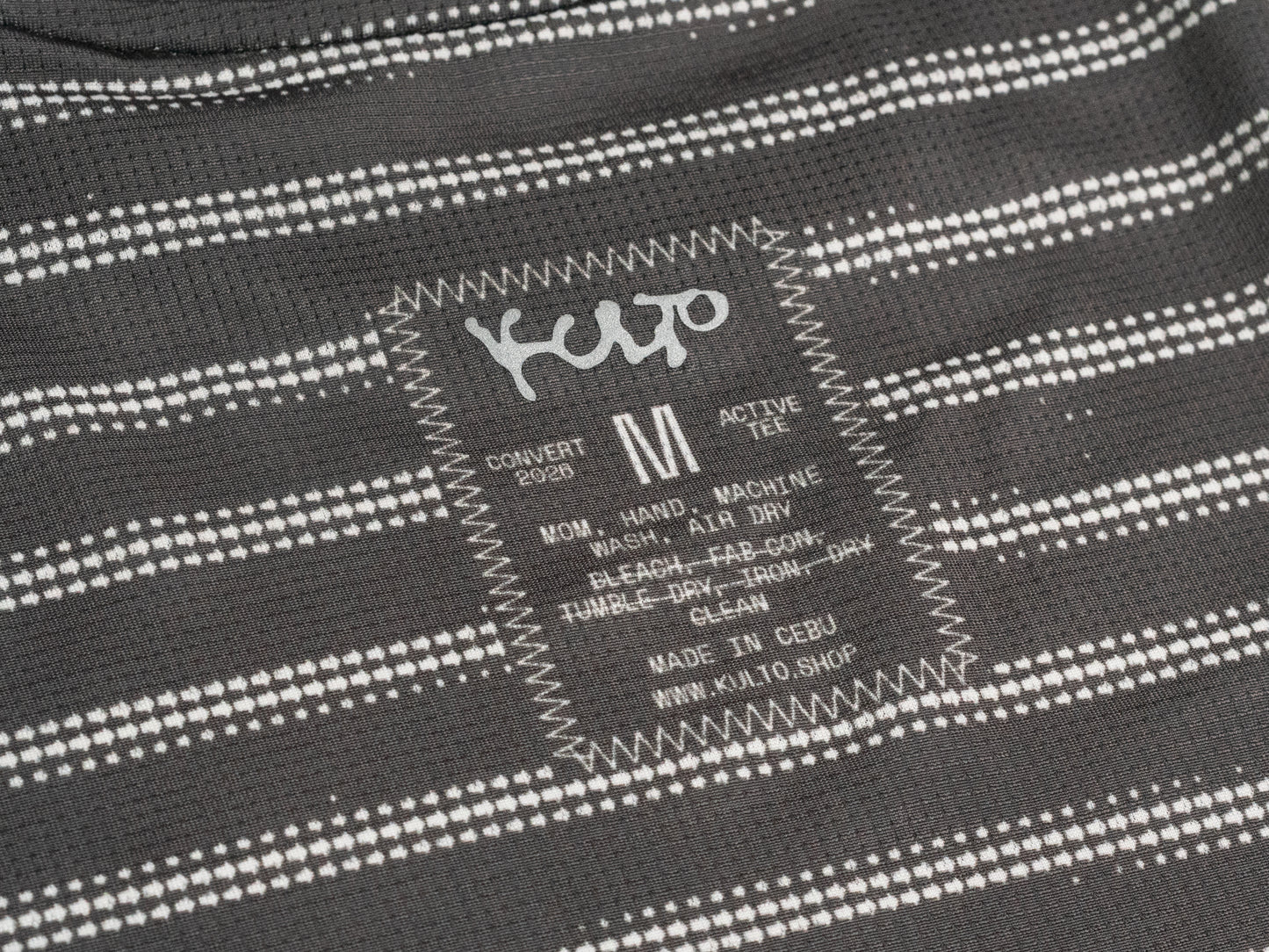 Stripes Active Tee - Dark